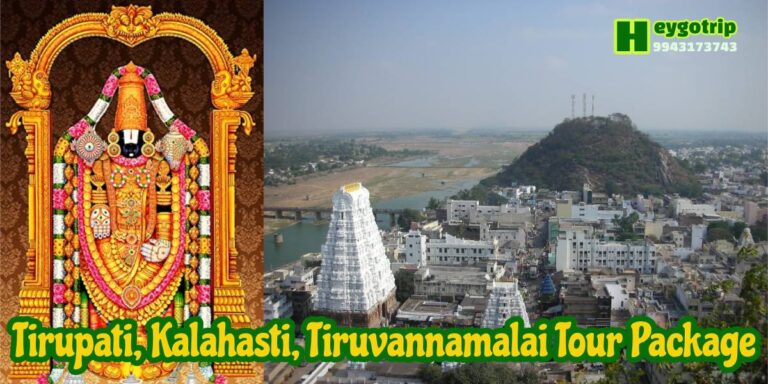 Tirupati, Kalahasti, Tiruvannamalai Tour Package from Coimbatore